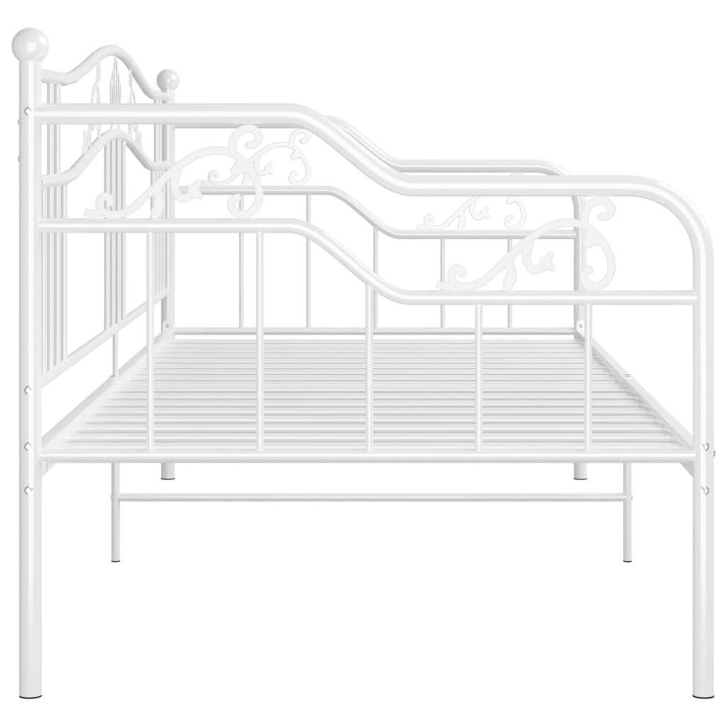 Symbolbild für Schlafsofa Bettgestell Weiß Metall 90x200 cm