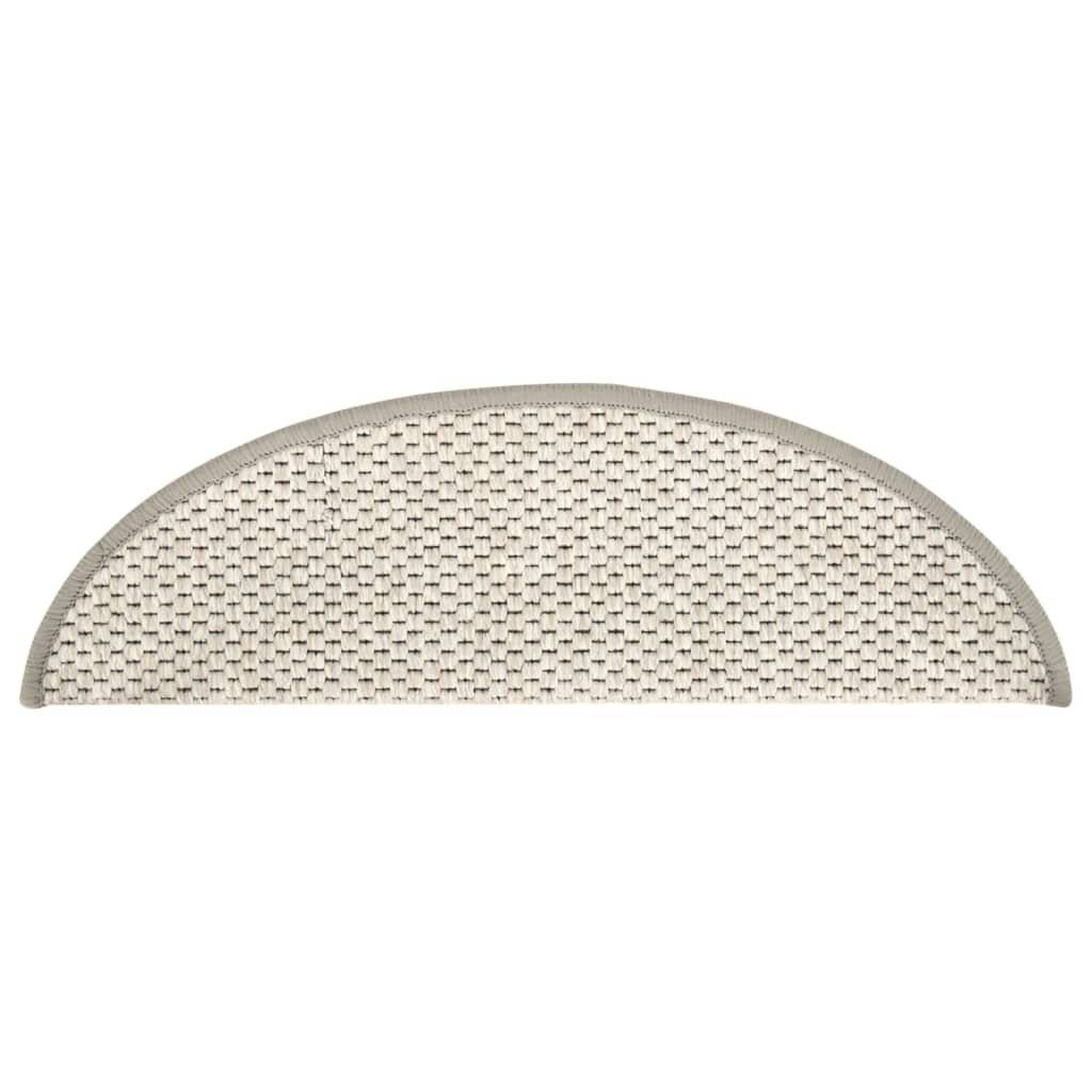 Treppenmatten Selbstklebend Sisal-Optik 15 Stk. 56x20 cm Beige-3
