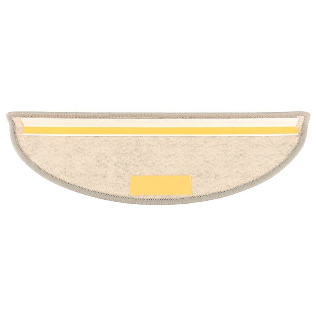 Treppenmatten Selbstklebend Sisal-Optik 15 Stk. 56x20cm Silbern-4