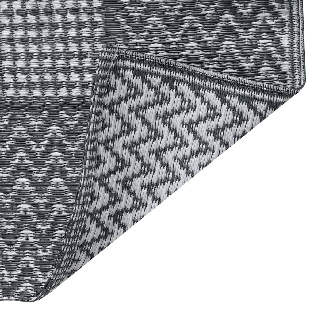 vidaXL Outdoor-Teppich ARAKIL Grau 120x180 cm PP-5