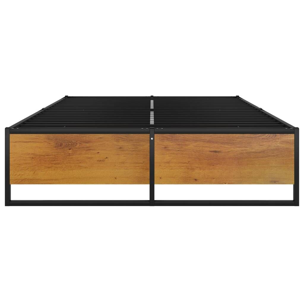 Bettgestell Schwarz Metall 120x200 cm-2