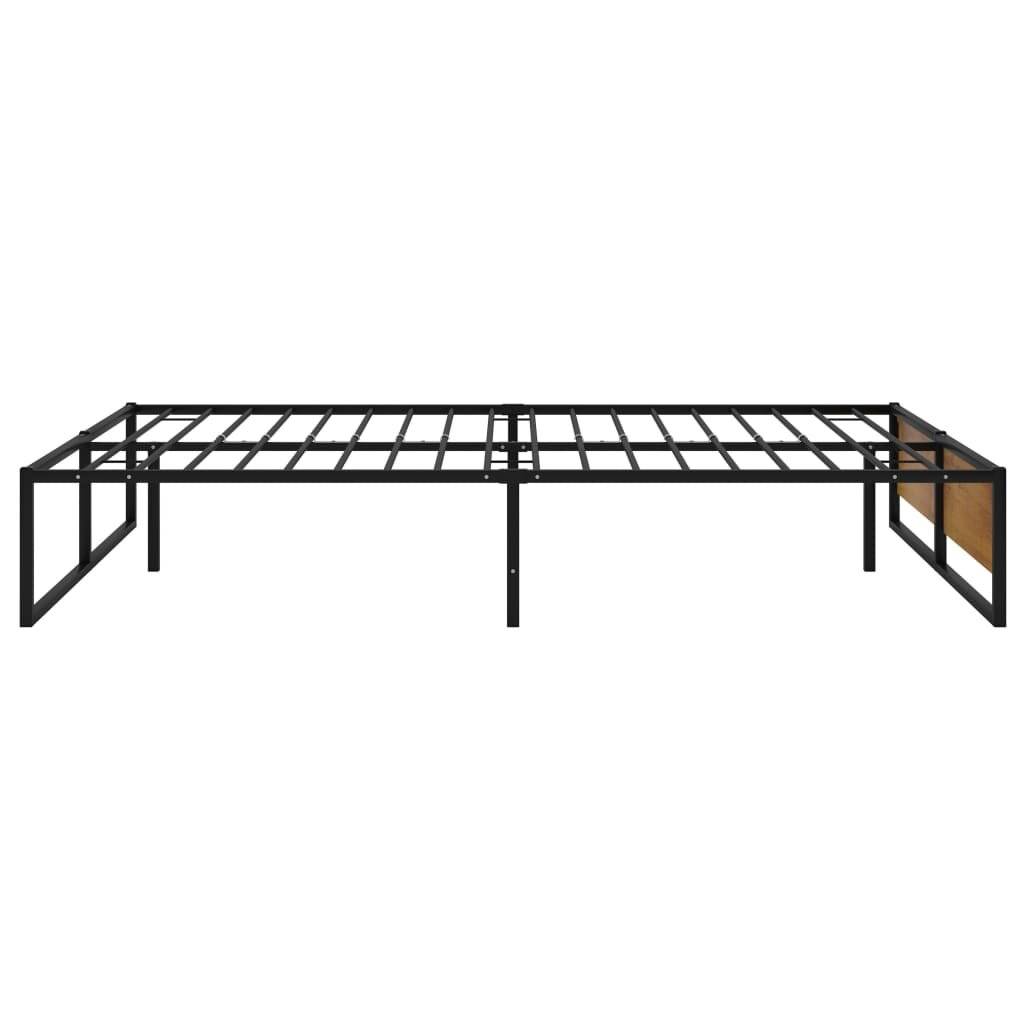 Bettgestell Schwarz Metall 120x200 cm-3