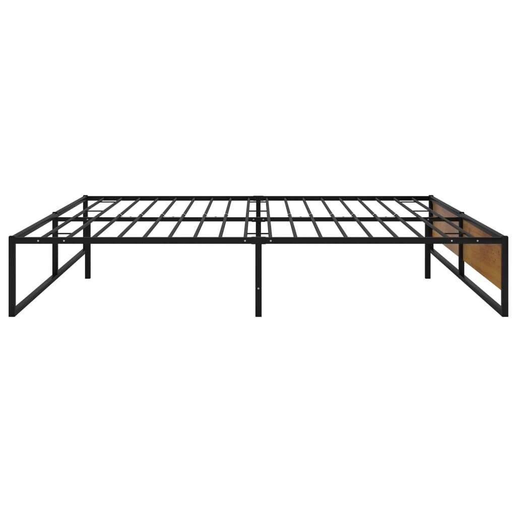 Bettgestell Schwarz Metall 140x200 cm-3