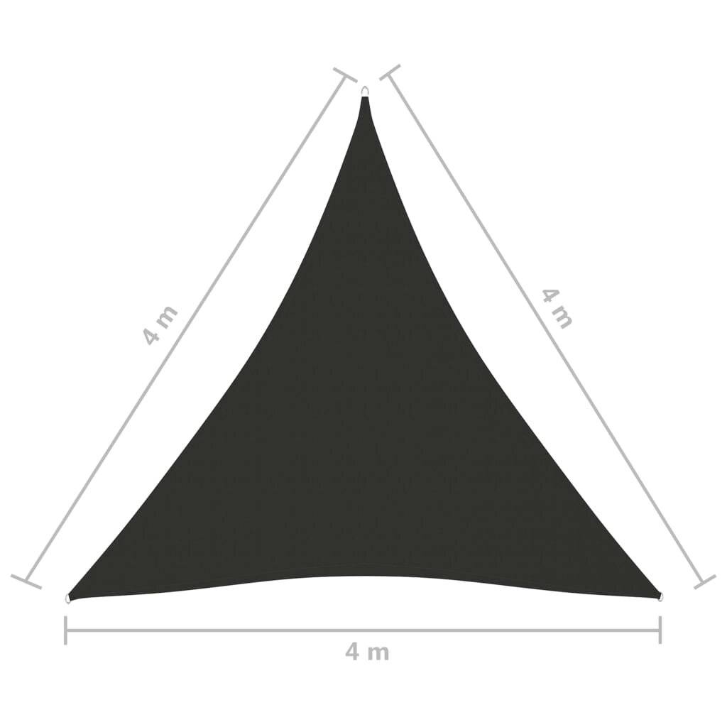 vidaXL Sonnensegel Oxford-Gewebe Dreieckig 4x4x4 m Anthrazit-5