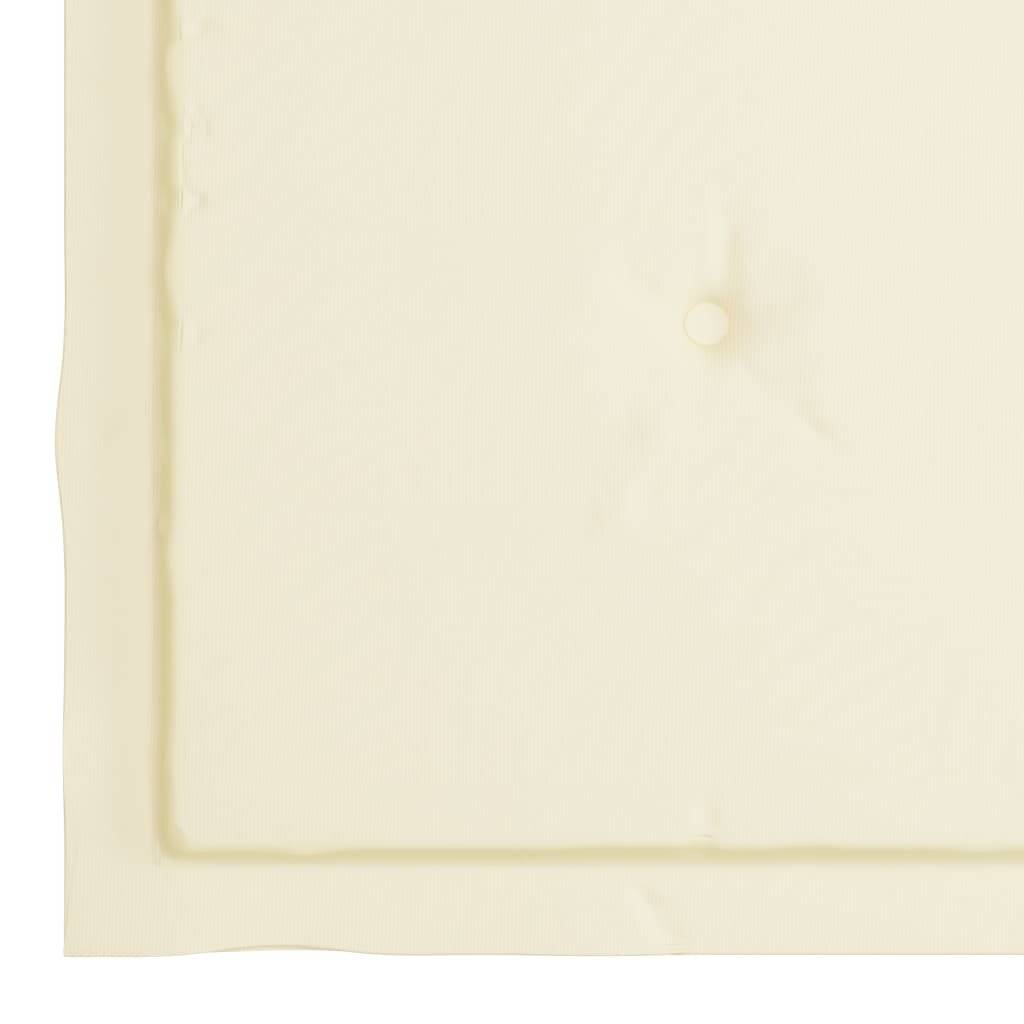 Gartenstuhl-Sitzkissen 6 Stk. Creme 50x50x4 cm Stoff-4