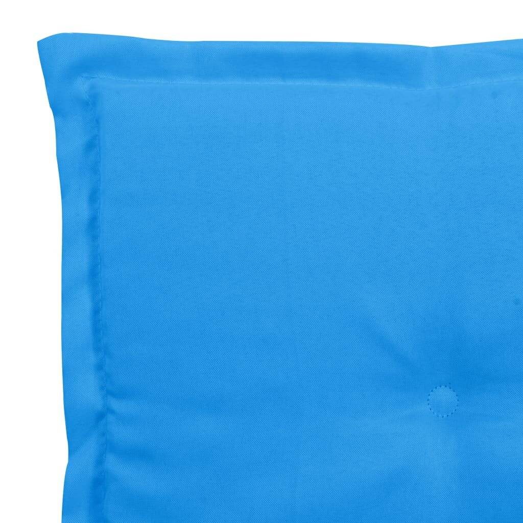 Gartenstuhl-Sitzkissen 4 Stk. Blau 50x50x4 cm Stoff-5