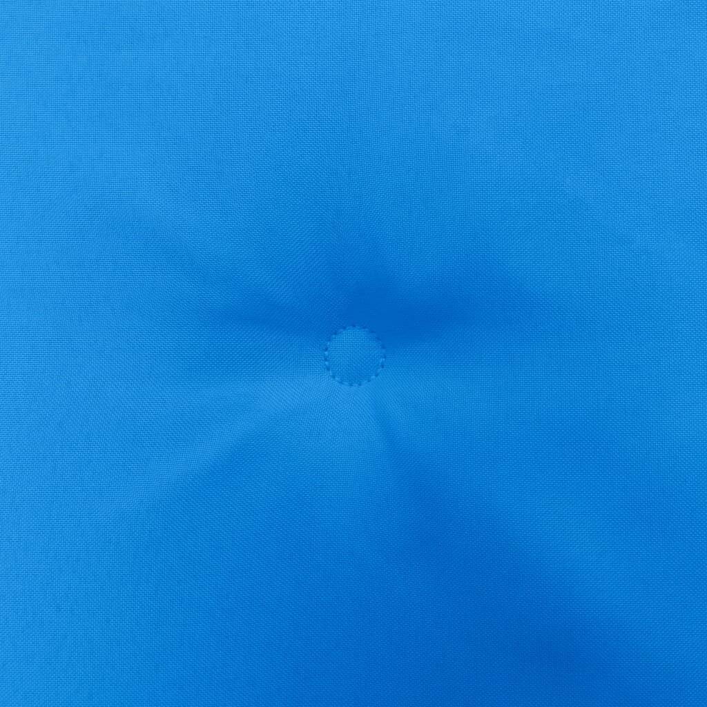 Gartenstuhl-Sitzkissen 4 Stk. Blau 50x50x4 cm Stoff-1