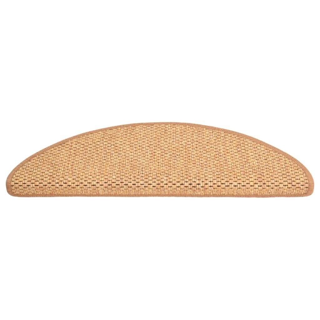 Treppenmatten Selbstklebend Sisal-Optik 15 Stk. 65x25 cm Orange-3