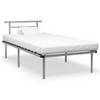 Bettgestell Grau Metall 100x200 cm