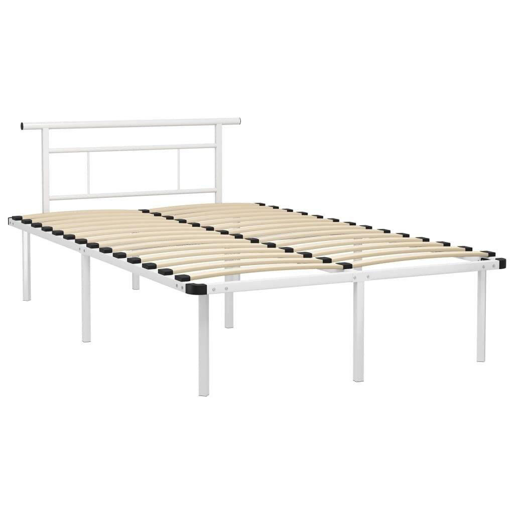 Bettgestell Weiß Metall 120x200 cm-1