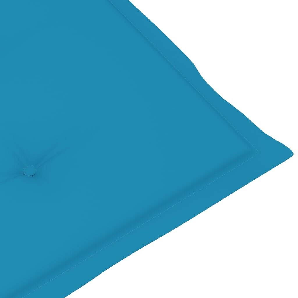 Gartenstuhlauflagen 6 Stk. Blau 120x50x4 cm-4