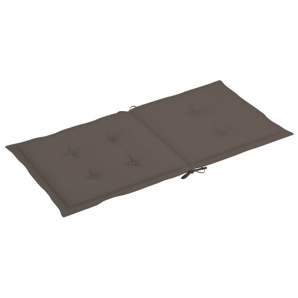 Gartenstuhlauflagen 6 Stk. Taupe 100x50x4 cm-2