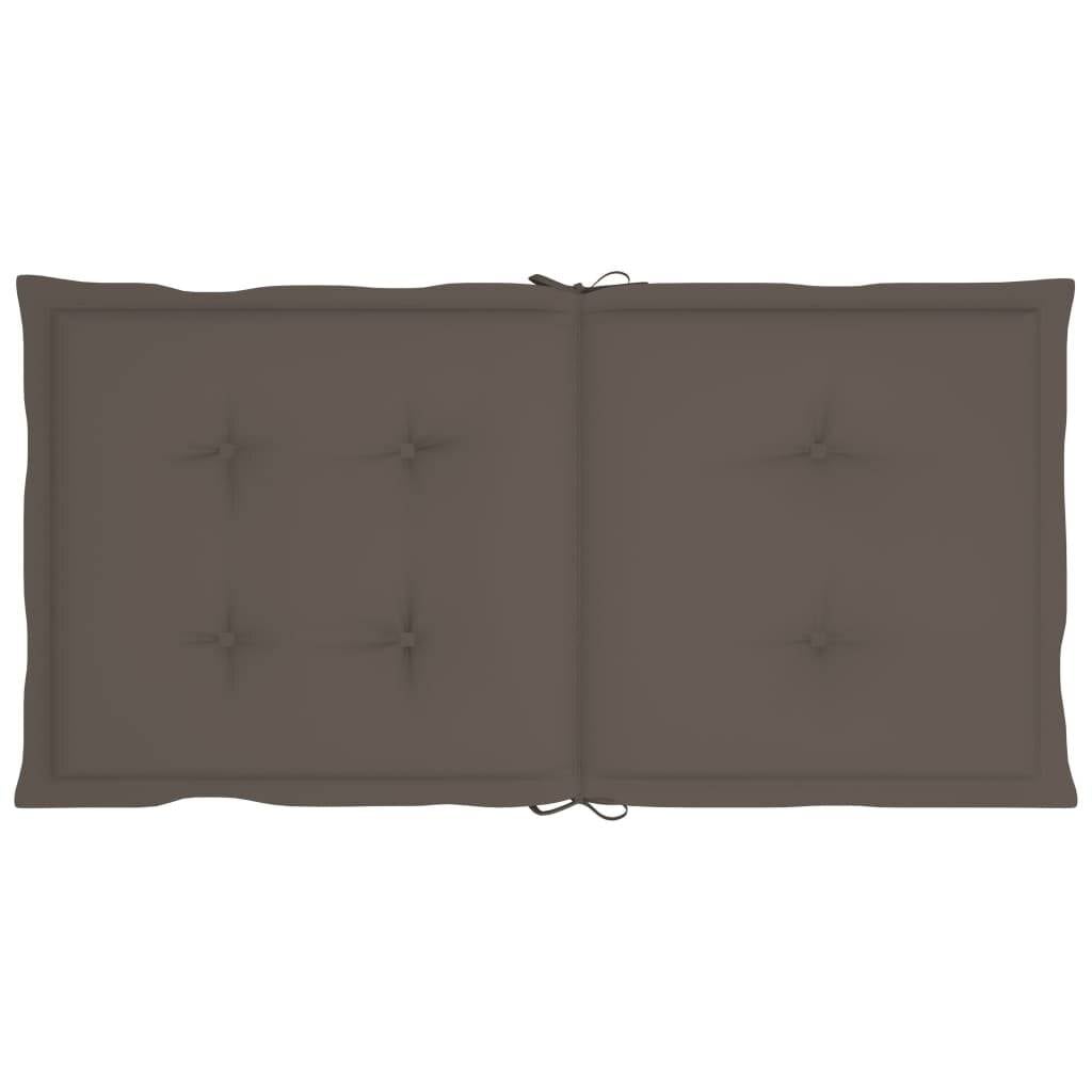 Gartenstuhlauflagen 6 Stk. Taupe 100x50x4 cm-3