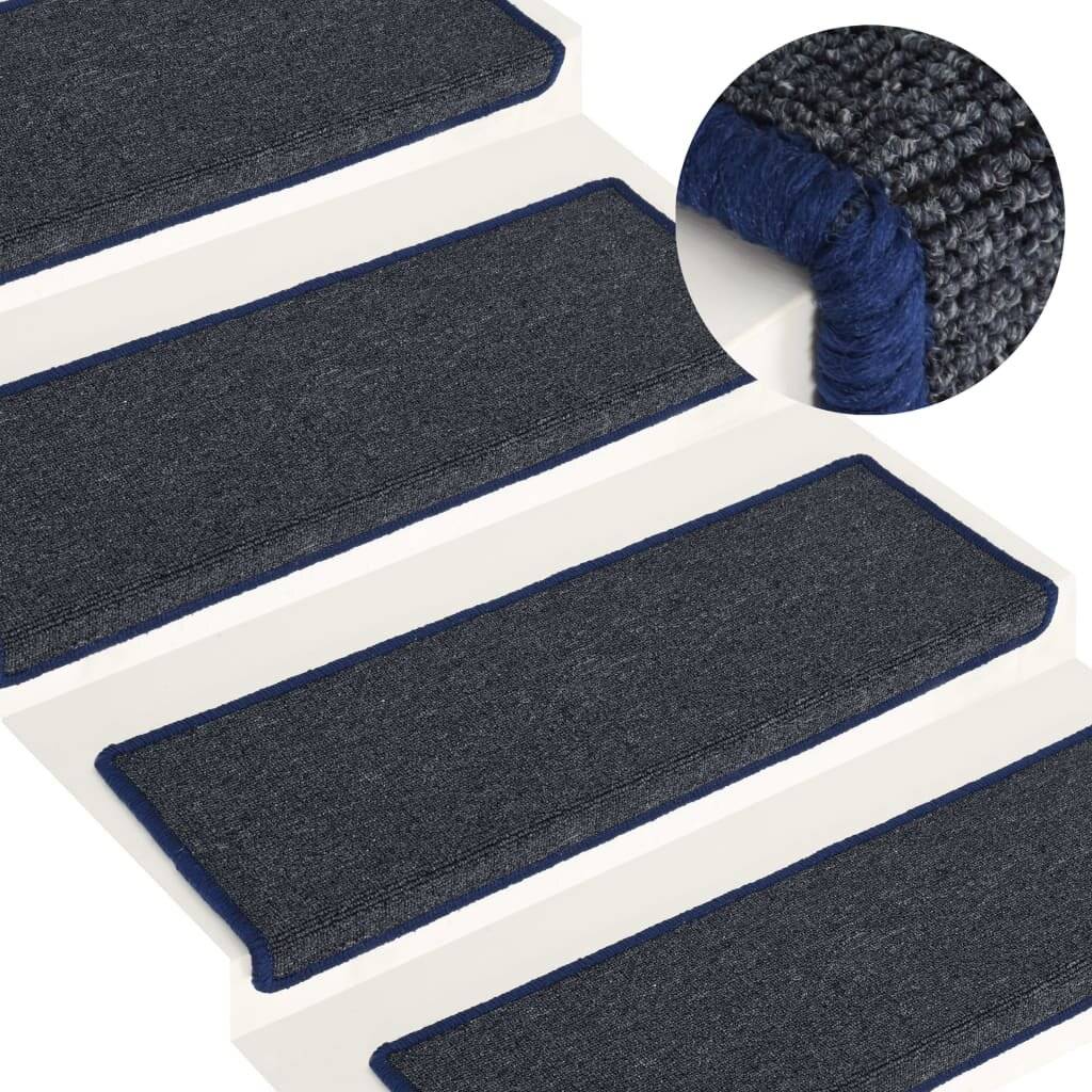 Stufenmatten 15 Stk. 65x25 cm Grau und Blau-0