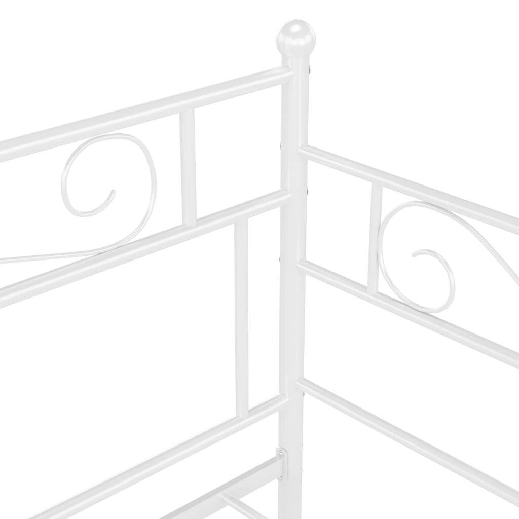 Symbolbild für Ausziehsofa Bettgestell Weiß Metall 90x200 cm