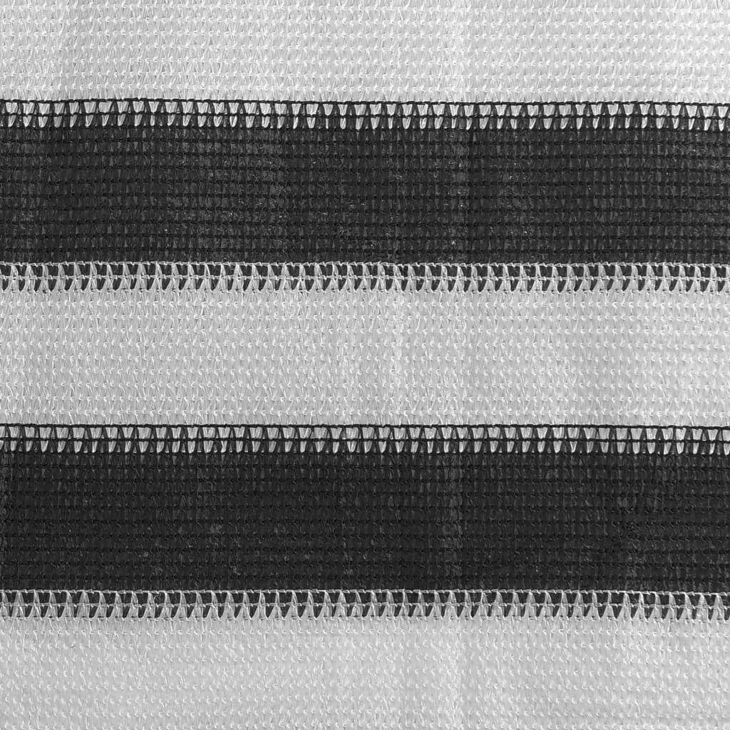 Zeltteppich 250x400 cm Anthrazit und Weiß-1