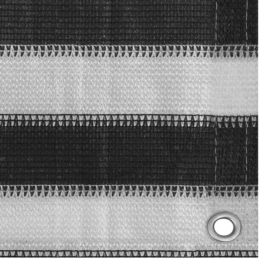 Zeltteppich 200x200 cm Anthrazit und Weiß-2
