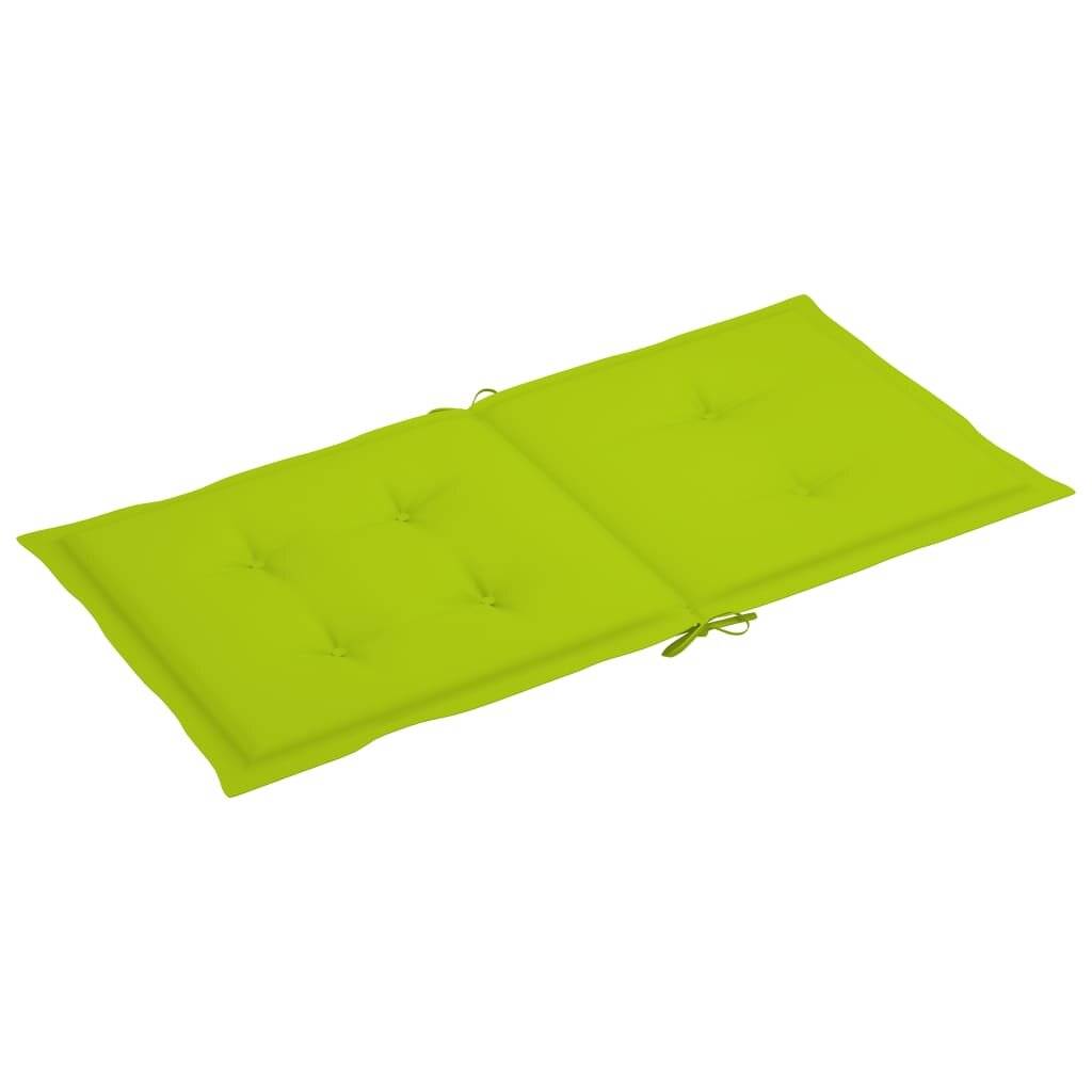 Gartenstuhlauflagen 4 Stk. Hellgrün 100x50x4 cm-2