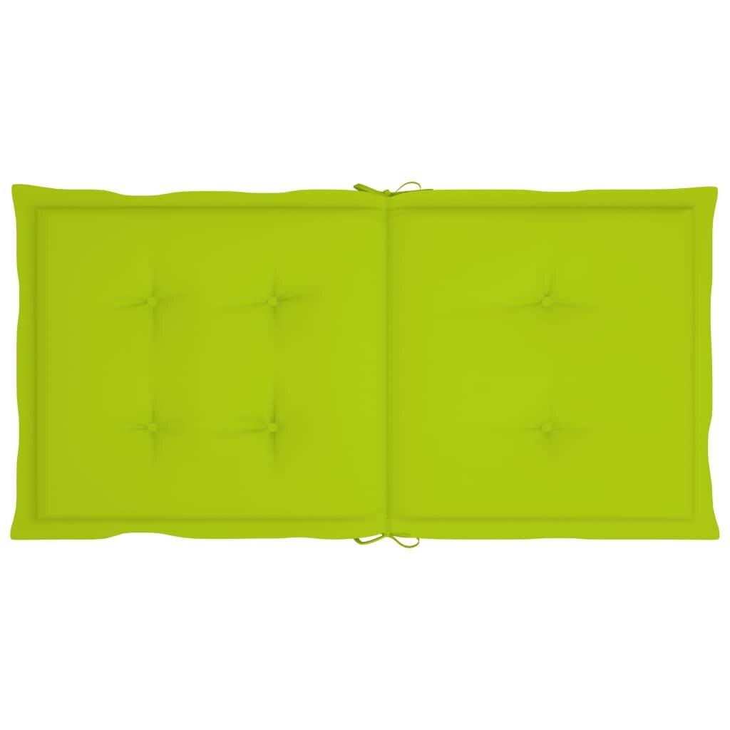 Gartenstuhlauflagen 4 Stk. Hellgrün 100x50x4 cm-3