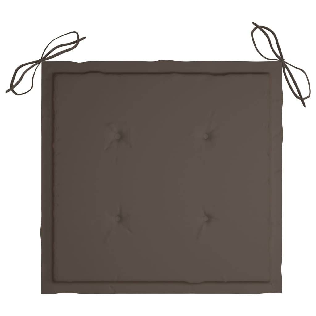 Klappbare Gartenstühle 4 Stk. mit Sitzkissen Massivholz Akazie-5