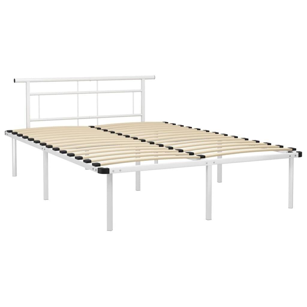 Bettgestell Weiß Metall 140x200 cm-1