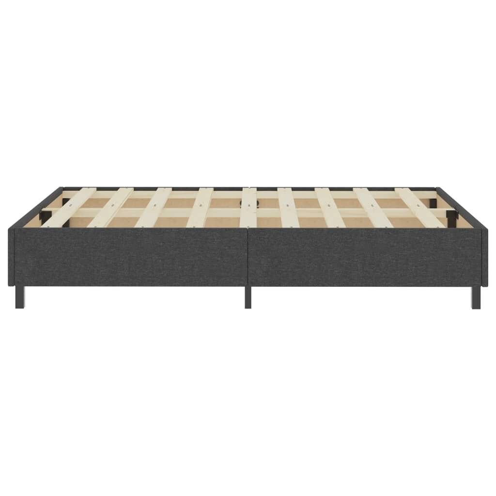 Boxspringbett Dunkelgrau Stoff 160x200 cm-5