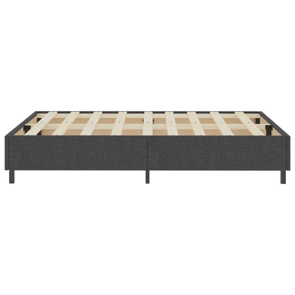 vidaXL Boxspringbett Dunkelgrau Stoff 180x200 cm-6