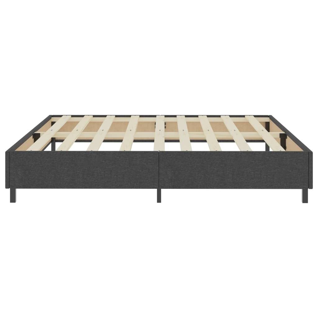 vidaXL Boxspringbett Dunkelgrau Stoff 200x200 cm-5