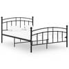 Bettgestell Schwarz Metall 200x200 cm