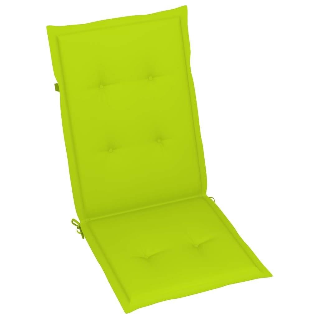 Gartenstuhlauflagen 6 Stk. Hellgrün 120x50x4 cm-1