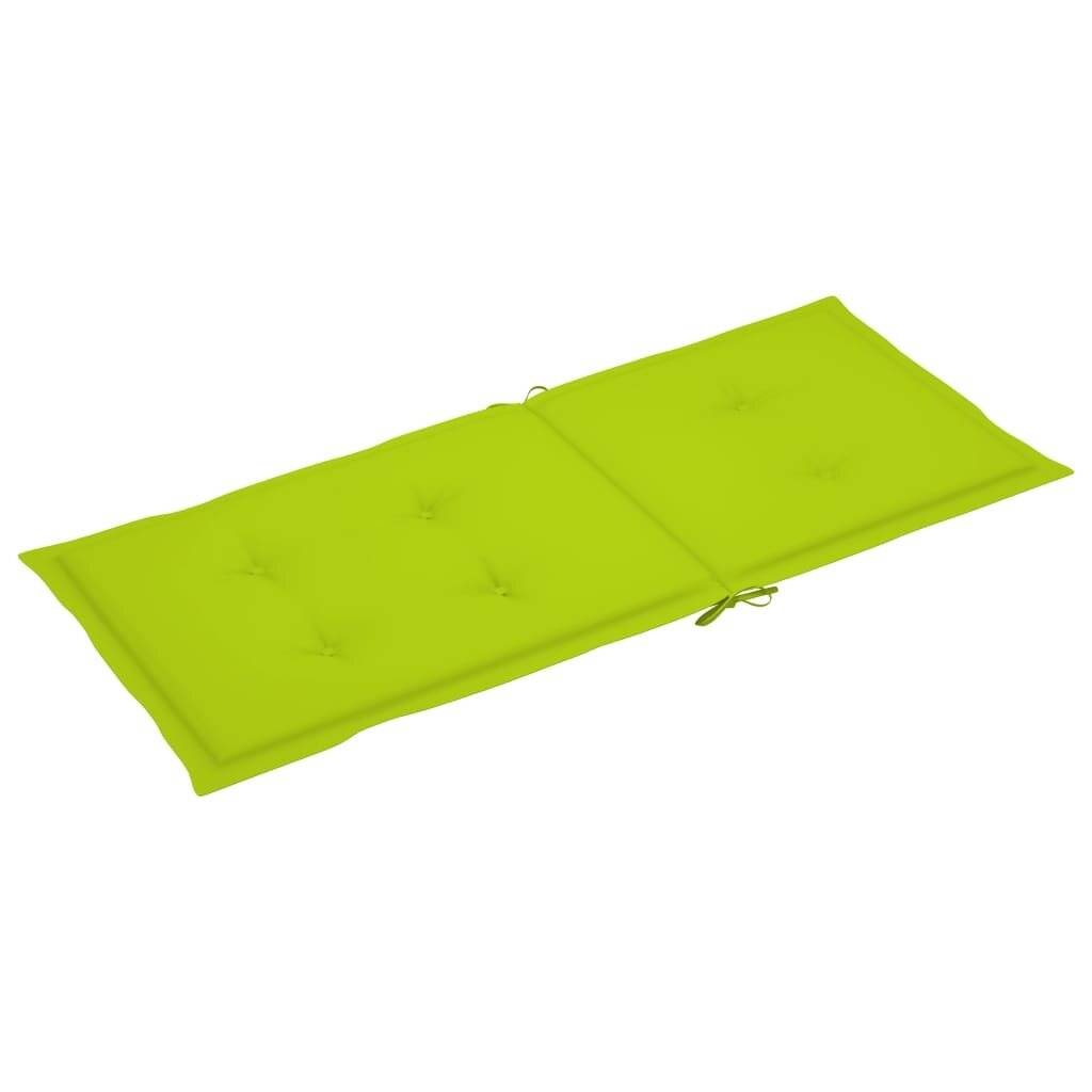 Gartenstuhlauflagen 6 Stk. Hellgrün 120x50x4 cm-2