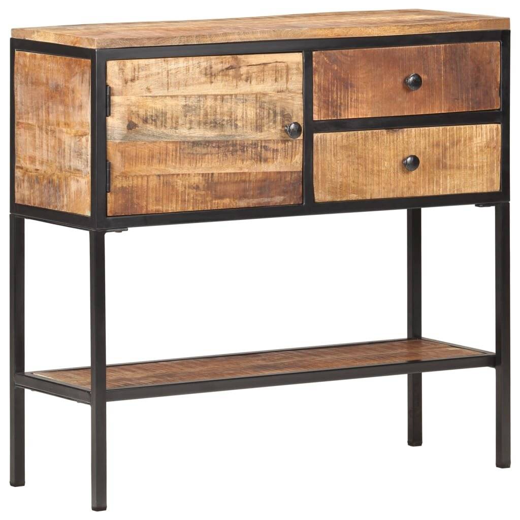 Symbolbild für vidaXL Sideboard 85x30x80 cm Raues Mangoholz