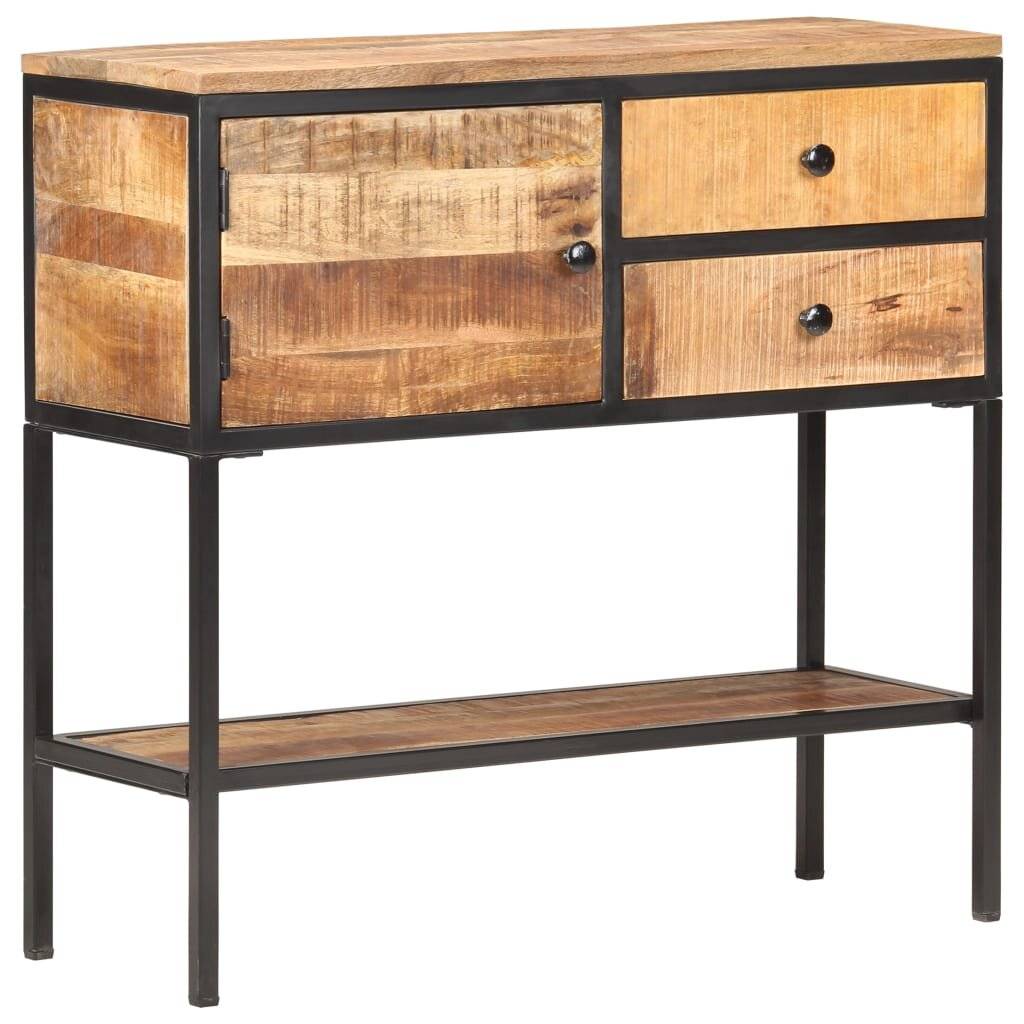 Symbolbild für vidaXL Sideboard 85x30x80 cm Raues Mangoholz