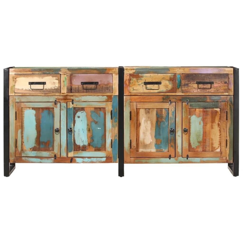 Sideboard 172x35x80 cm Altholz Massiv-5