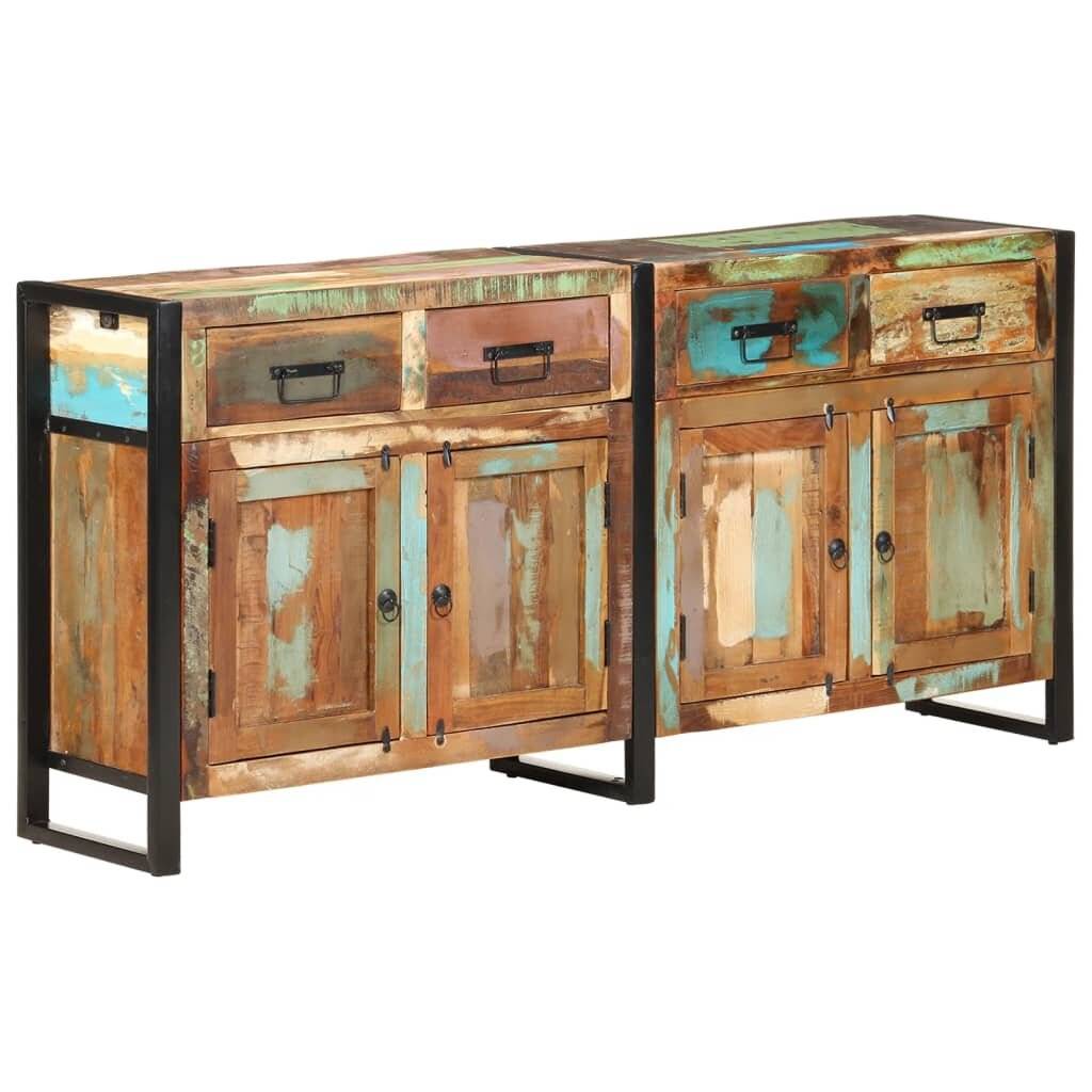 Sideboard 172x35x80 cm Altholz Massiv-0