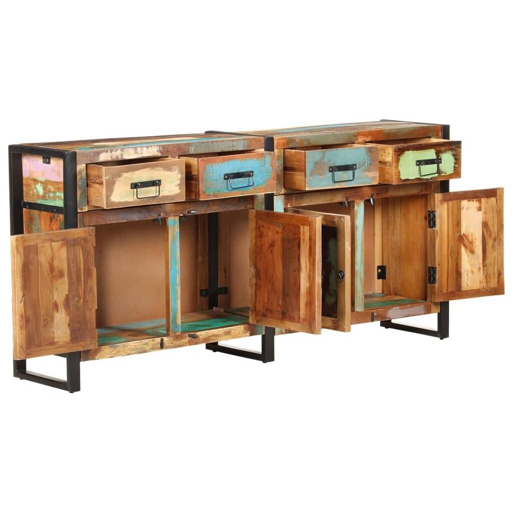 Sideboard 172x35x80 cm Altholz Massiv-4