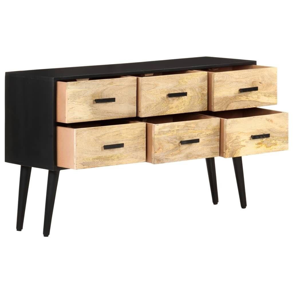 Sideboard 110x33x64 cm Massivholz Mango-5