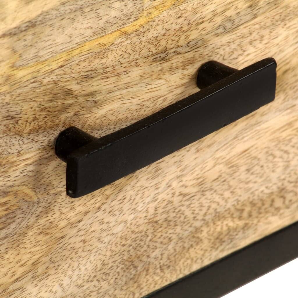 Sideboard 110x33x64 cm Massivholz Mango-6