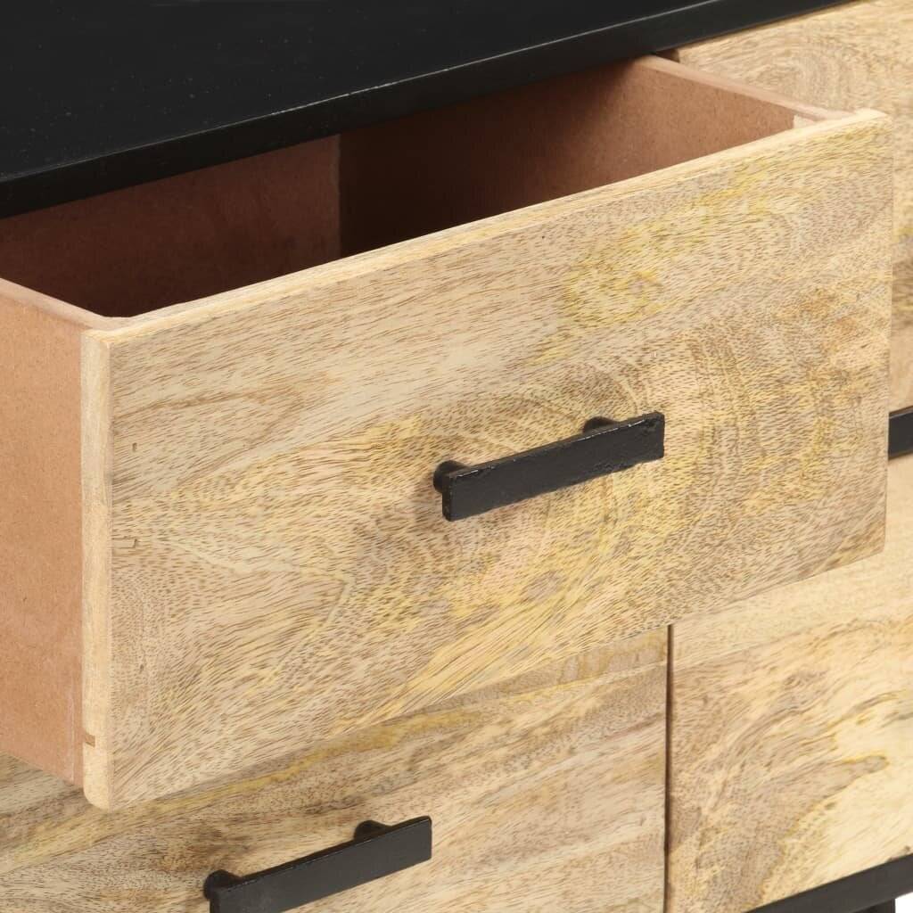 Sideboard 110x33x64 cm Massivholz Mango-1