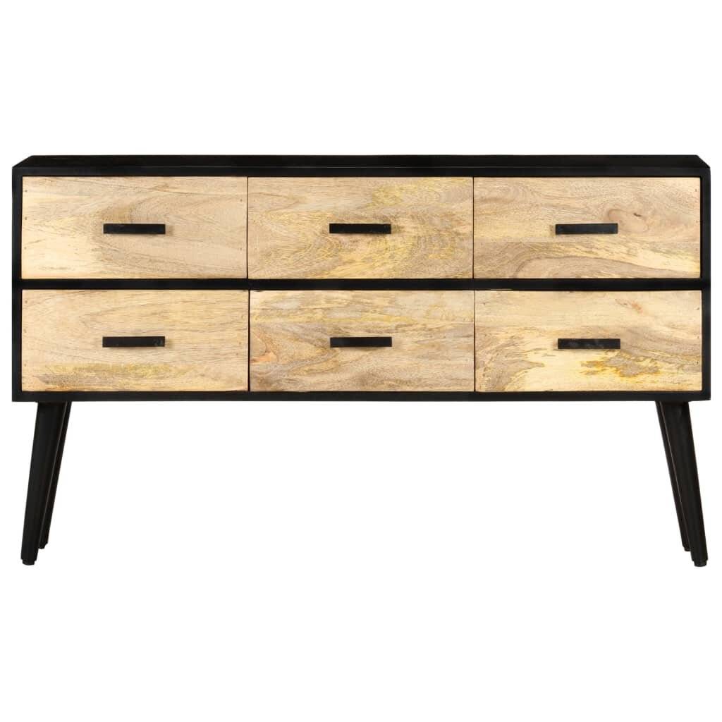 Sideboard 110x33x64 cm Massivholz Mango-3
