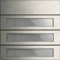 Gira Ruftastenmodul 5533920 3fach System 106 Edelstahl-0