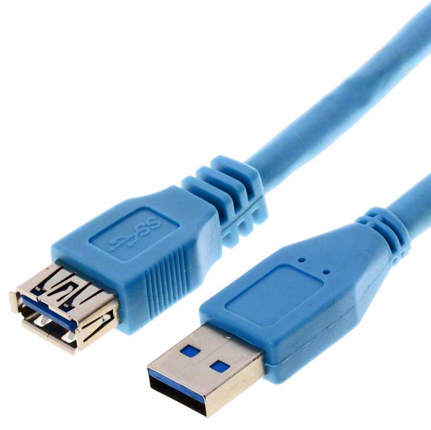USB Verlängerung A Stecker/A Buchse 3.0, blau 5m-2