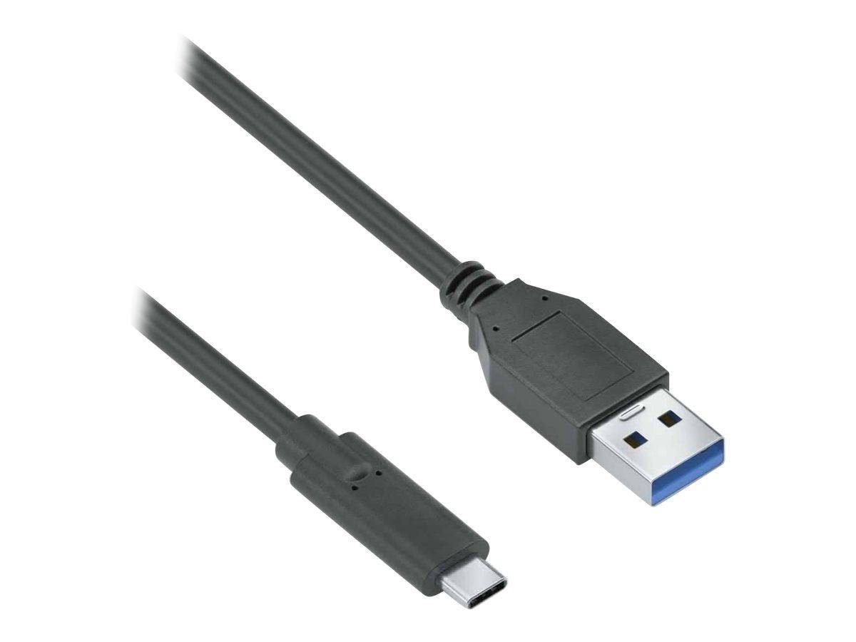 Premium USB v3.2 USB-C / USB-A Kabel - 1.50m, schwarz-1