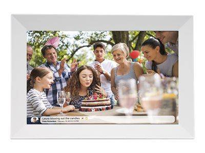 DENVER FRAMEO PFF-1024WHITE - Digitaler Fotorahmen - Flash 16 GB - 25.7 cm (10.1")-1