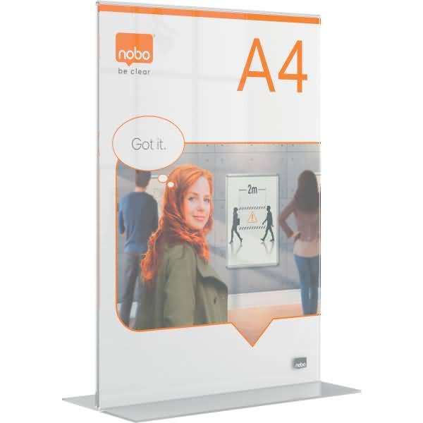 Tischaufsteller Premium Plus Acryl A4 Acryl glasklar-1