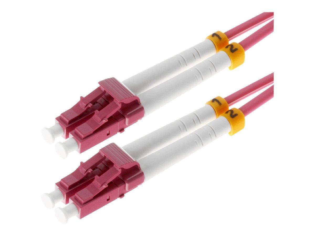 helos LWL Patchkabel 50/125µm OM4 LC 7,5m LC Duplex Stecker/Stecker, erikaviolett,-1