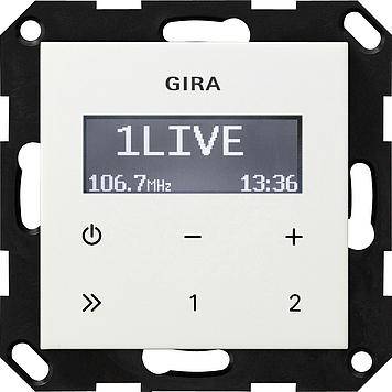 Gira UP-Radio RDS 228403 reinweiß Kunststoff-1