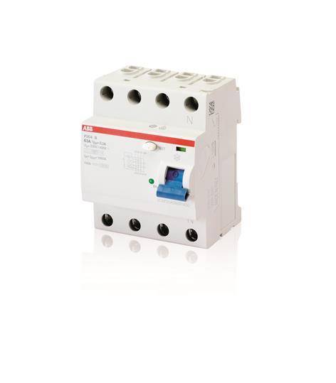 ABB 2CSF204592R1400 F204 B-40/0,03 FI-Schutzschalter B 4polig 40 A 0.03 A 400 V-1