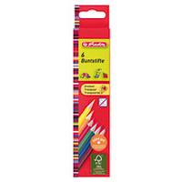 herlitz Dreikant-Buntstifte, 6er Karton-Etui-0