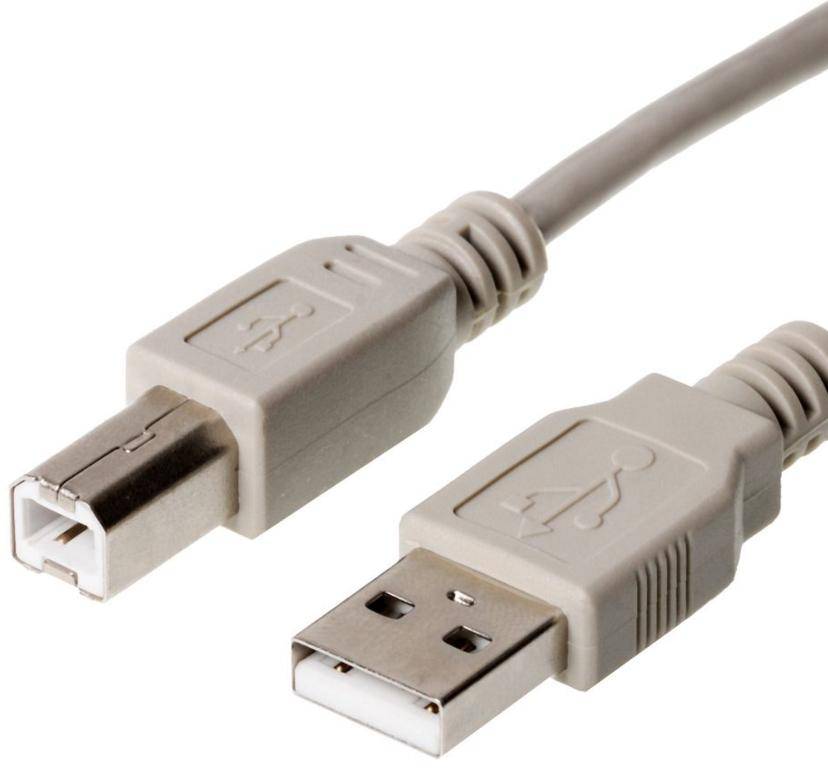 S/CONN - S-Conn 5m USB 2.0 A - USB 2.0 B, 5 m, USB A, USB B, USB 2.0, Männlich/Männlich, Grau-1
